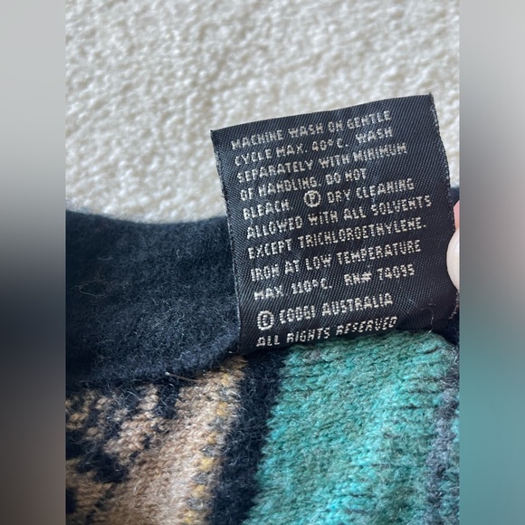 VINTAGE COOGI CASHMERE SWEATER - CLASSIC 100% CASHMERE MULTI COLOR - Picture 4 of 8